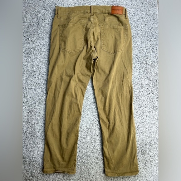 Lucky Brand Pants Mens 36 x 30 Khaki Business Casual Preppy Office Work Pictures - Picture 5 of 5